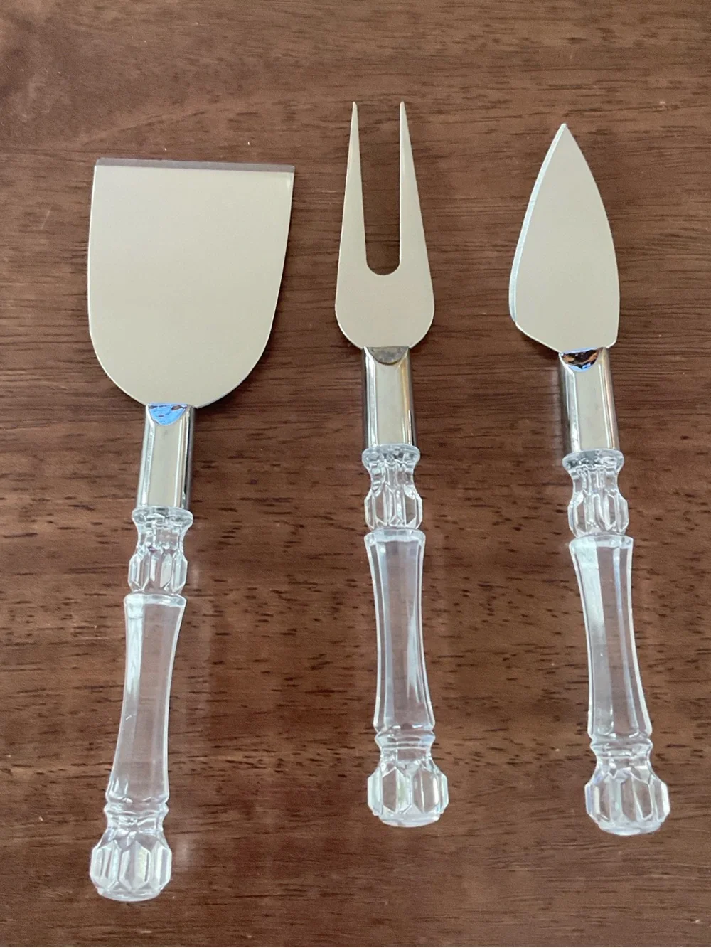 Stainless Steel Cheese Serving 3 Piece Set New
